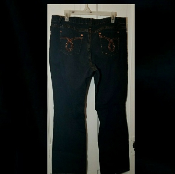 o) Sizzle Denim 16 Black copper straight jean. - Picture 4 of 9
